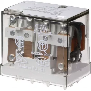 Finder 56.44 močnostni relej, 4-pin, 12A, 230V AC, za montažo na PCB, 564482300000