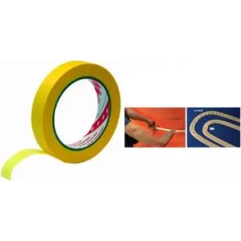 3M 244 Gold lepilni trak za slikarje, 36 mm x 50 m, izjemno tanek 0,08 mm, akrilno lepilo, ostri robovi barve, za notranjo/zunanjo uporabo, 1 zvitek 2443650