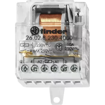 Finder 26.02.8.230.4000 impulzni rele 2NO 10A 230V AC za DIN letev