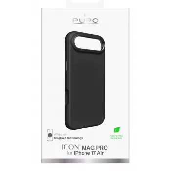 PURO ovitek Icon za Apple iPhone 17 Air 6,6 inch, črn, združljiv z MagSafe