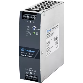 Finder 78.W1.1.230.2402 napajalnik za DIN letev 24V DC 5A 120W 1 izhod