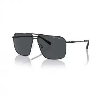 Armani Exchange moška kvadratna sončna očala AX2050S609980 mat črna/temno siva 60mm