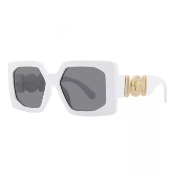 Versace VE4478U31487 ženska sončna očala cat-eye, črn okvir, temno sive leče, 56/18/145 mm