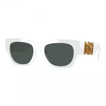 Versace VE4479U31487 ženska sončna očala cat-eye, črn okvir, sive leče, 52mm