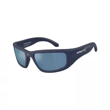 Arnette AN4358 275922 moška pravokotna sončna očala, mat črn okvir, sive leče, 58mm