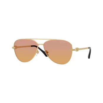 Versace moška sončna očala VE2283-1002EL, črn okvir, sive leče, 61mm