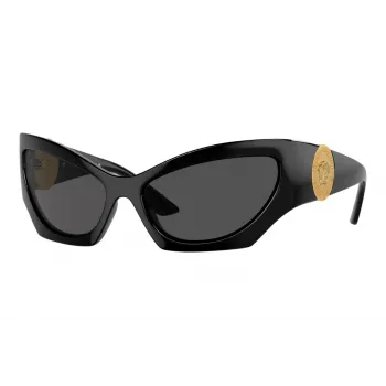 Versace moška sončna očala VE4450-GB1-87, črn okvir, sive leče, 60/16/125 mm