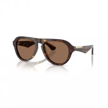 Burberry BE4437U300273 moška sončna očala, kvadratna, Havana/temno rjava, 55-18-145