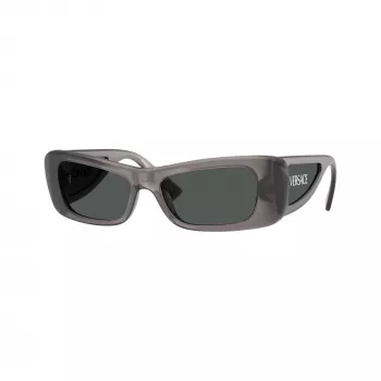Versace ženska VE4481-550287 sončna očala Cat Eye, prosojen siv okvir, temno sive leče, 54mm