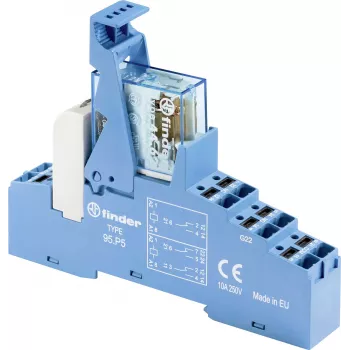 Finder 48.P8.7.024.4050 vmesniški rele 24 V DC 2 preklopna kontakta 10 A