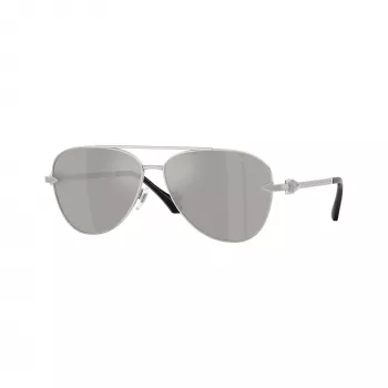 Versace VE2283-10006G moška pilotska sončna očala, črna/siva zrcalna, 61mm