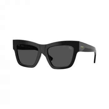 Burberry BE4449F300187 ženska sončna očala Cat Eye, črn okvir, sive leče, 53/19/140 mm