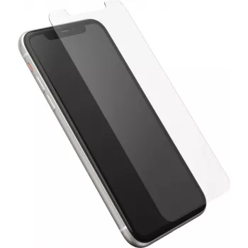OtterBox Alpha Glass zaščitno steklo za zaslon za Apple iPhone 11 / XR – kaljeno steklo, trdota 9H, odporno na praske, odporno na drobljenje, združljivo z ovitki, enostavna namestitev 77-65975