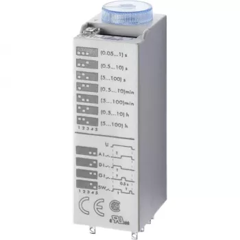 Finder 85.04.0.125.0000 multifunkcijski časovni rele, 125V AC/DC, 0,05s-360000s, 4 preklopni kontakti