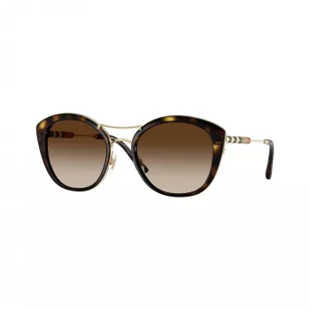 Burberry BE4251Q300213 ženska sončna očala cat eye, okvir Dark Havana, rjave gradient leče, 53mm