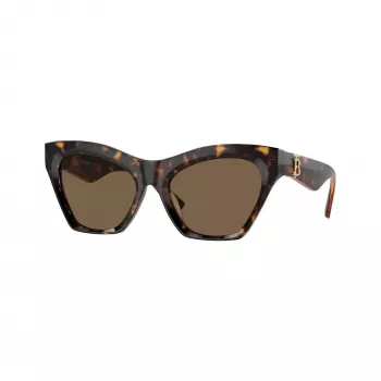 Burberry BE4420U300273 ženska kvadratna sončna očala, okvir Dark Havana, rjave gradient leče, 55mm