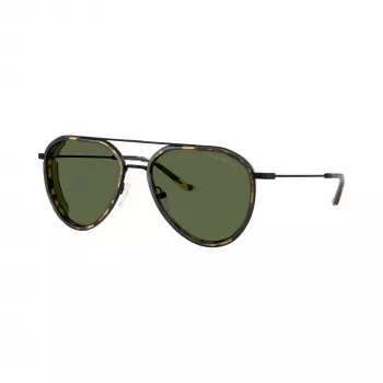 Sončna očala Emporio Armani moška pravokotna EA2163-300171 črna/siva 56mm