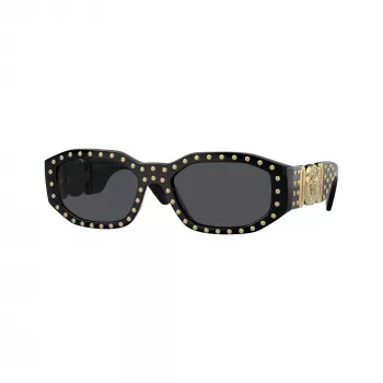 Sončna očala Versace unisex VE4361 – črn okvir, sive leče, 53/18/140 mm VE4361-539787