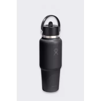 Hydro Flask 32 Oz Wide Flex Straw potovalna steklenica (946 ml) – črna