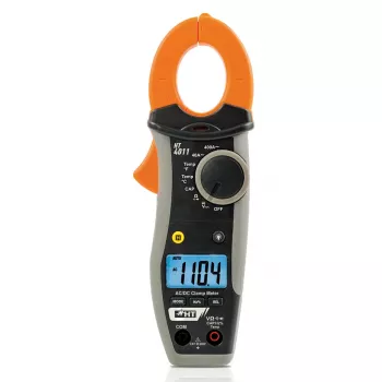 HT Instruments HT4011 digitalni kleščni merilnik CAT III 600V, 4000 counts, izmenična/enosmerna napetost, upornost, kapacitivnost, frekvenca, test diod in prehodnosti, odprtina klešč 30mm 1009820