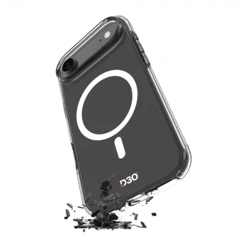 PURO Impact Clear D3O Bio ovitek za Apple iPhone Air, združljiv z MagSafe, prozoren (PUIPC1766IMPCLD3OTR)
