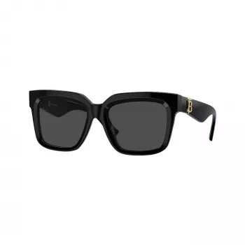 Burberry BE4419-300187 ženska sončna očala, črn okvir, sive leče, 54mm