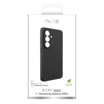 SBS Mobile ovitek ICONMAG MagSafe za hrbtno stran za Samsung Galaxy S26+ – črn PUSGS26PICONMAGBLK