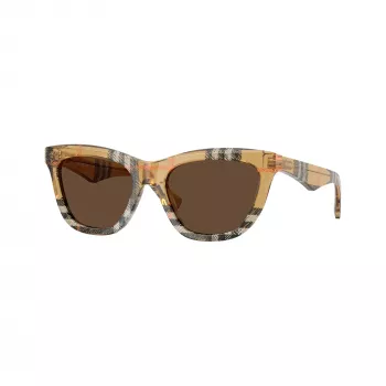 Burberry BE4435-414673 ženska sončna očala, črn okvir, temno sive leče, 53/18/140 mm
