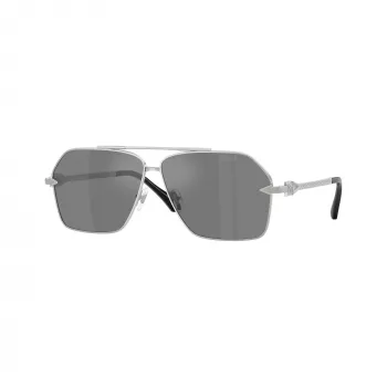 Versace VE2284-10006G moška sončna očala, črn okvir, sive leče, 63mm
