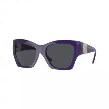 Versace VE4452-541987 ženska sončna očala, črn okvir Cat Eye, sive leče, 55/19/135 mm