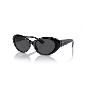 Versace VE4455U GB1/87 ženska sončna očala Cat Eye, črn okvir, sive leče, 53-19-140 mm