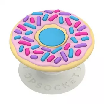 PopSockets PopGrip Standard – dizajn Donut, zamenljiv oprijem in stojalo za telefon