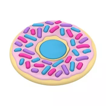 PopSockets PopGrip Standard – dizajn Donut, zamenljiv oprijem in stojalo za telefon