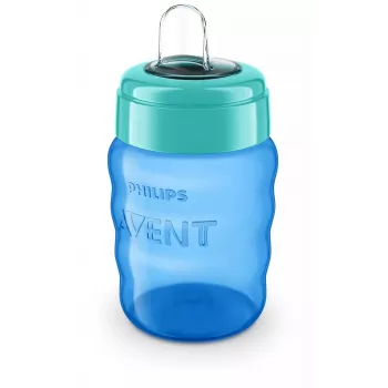 Philips AVENT Easy Sip učna skodelica, 9M+, 260 ml, silikonski ustnik, modra