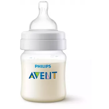 Philips AVENT steklenička proti kolikam 125 ml z nastavkom za novorojenčke, 0m+