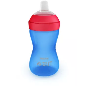 Philips Avent My Grippy učna skodelica z mehkim ustnikom 300ml, 9M+, modra