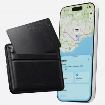 NOMAD Tracking Card V2 – kartica za iskanje denarnice, združljiva z Apple Find My (črna)