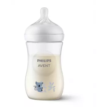 Philips Avent Natural Response Koala otroška steklenička 260 ml s srednje hitrim nastavkom, 1m+