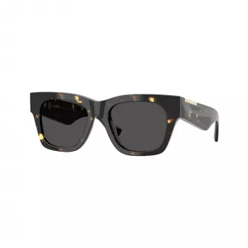 Burberry BE4424-410687 ženska sončna očala, Cat Eye, prosojno siv okvir, temno sive leče, 52/18/130 mm
