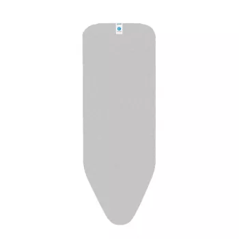 Brabantia prevleka za likalno desko, 124x45 cm, metaliziran bombaž, 2mm pena, kovinsko siva
