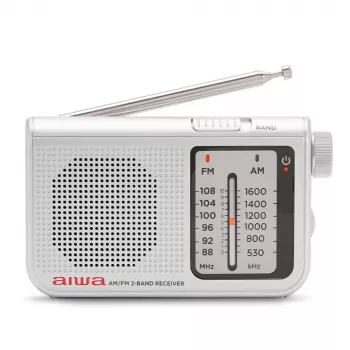 AIWA RS-55/SL prenosni analogni žepni radio AM/FM, siv