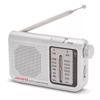 AIWA RS-55/SL prenosni analogni žepni radio AM/FM, siv