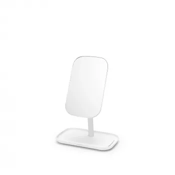 BRABANTIA ReNew stensko ogledalo s predalom, bel