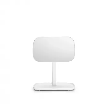 BRABANTIA ReNew stensko ogledalo s predalom, bel