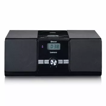 Lenco MC-030BK mikro glasbeni sistem z Bluetooth, CD, FM radiem, USB, AUX, črn