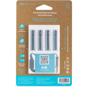 Pale Blue PB-AAA-C USB-C polnilna litij-ionska baterija AAA