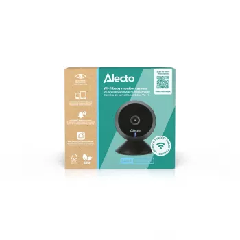 Alecto SMARTBABY5BK digitalna video otroška varuška, 2,4 GHz FHSS, 2,4 inch barvni LCD, nočno videnje, dvosmerni pogovor, temperaturni senzor, uspavanke, VOX, črna