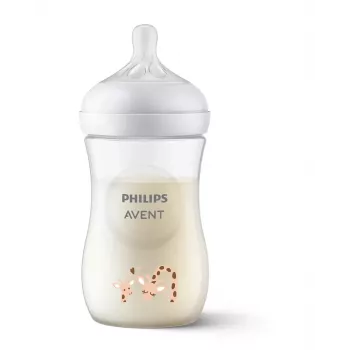 Philips Avent Natural Response steklenička za dojenčke Giraffe 260 ml, srednje velik nastavek, 1m+