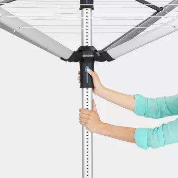 Brabantia sušilo za perilo Lift-O-Matic 50 m, Metallic Grey
