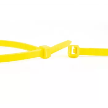WKK rumene najlonske vezice 100 x 2,5 mm, pakiranje 100 kosov 11032471